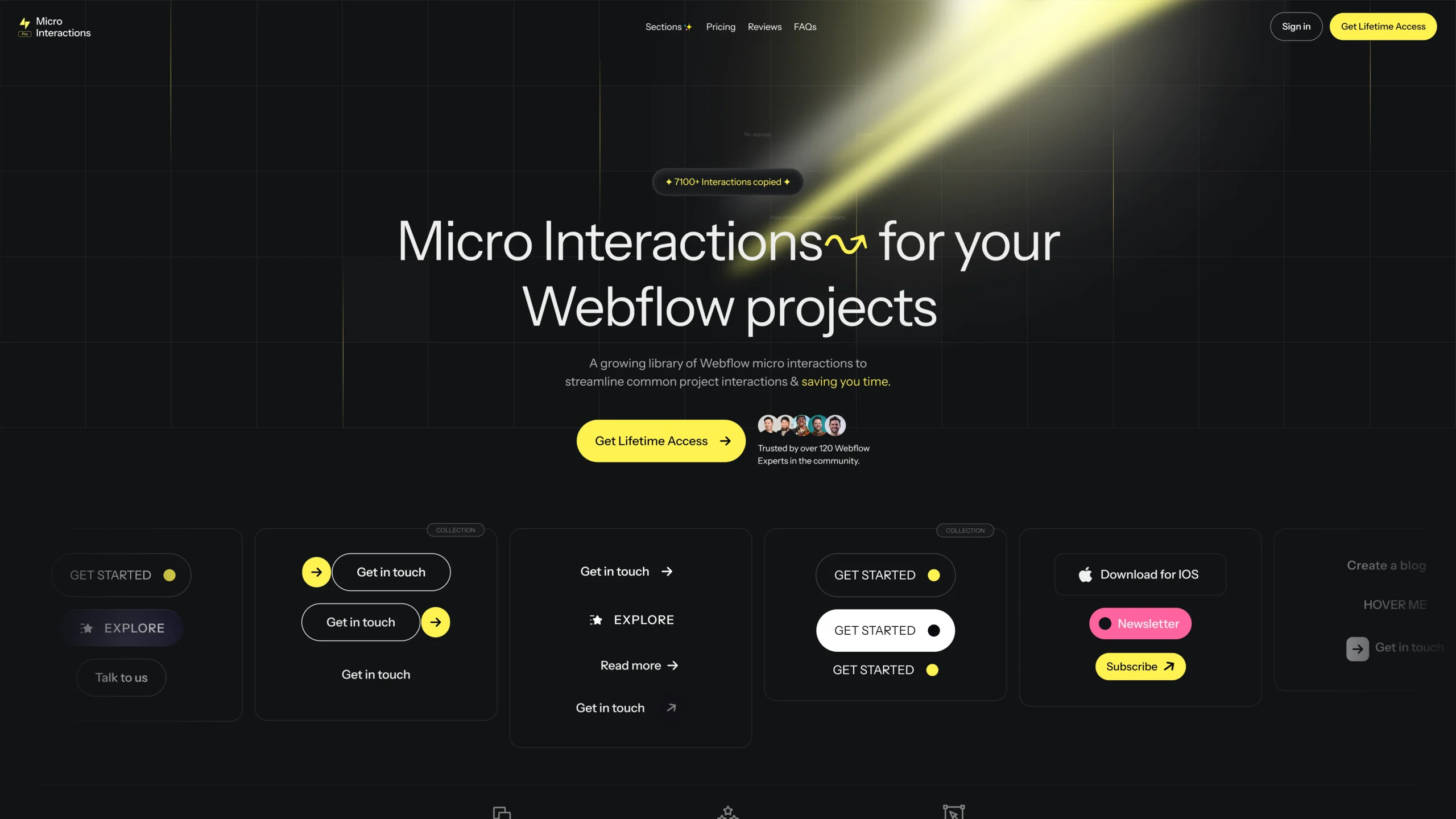 Hero Section Webpage UI Inspiration | Download WebP for Free