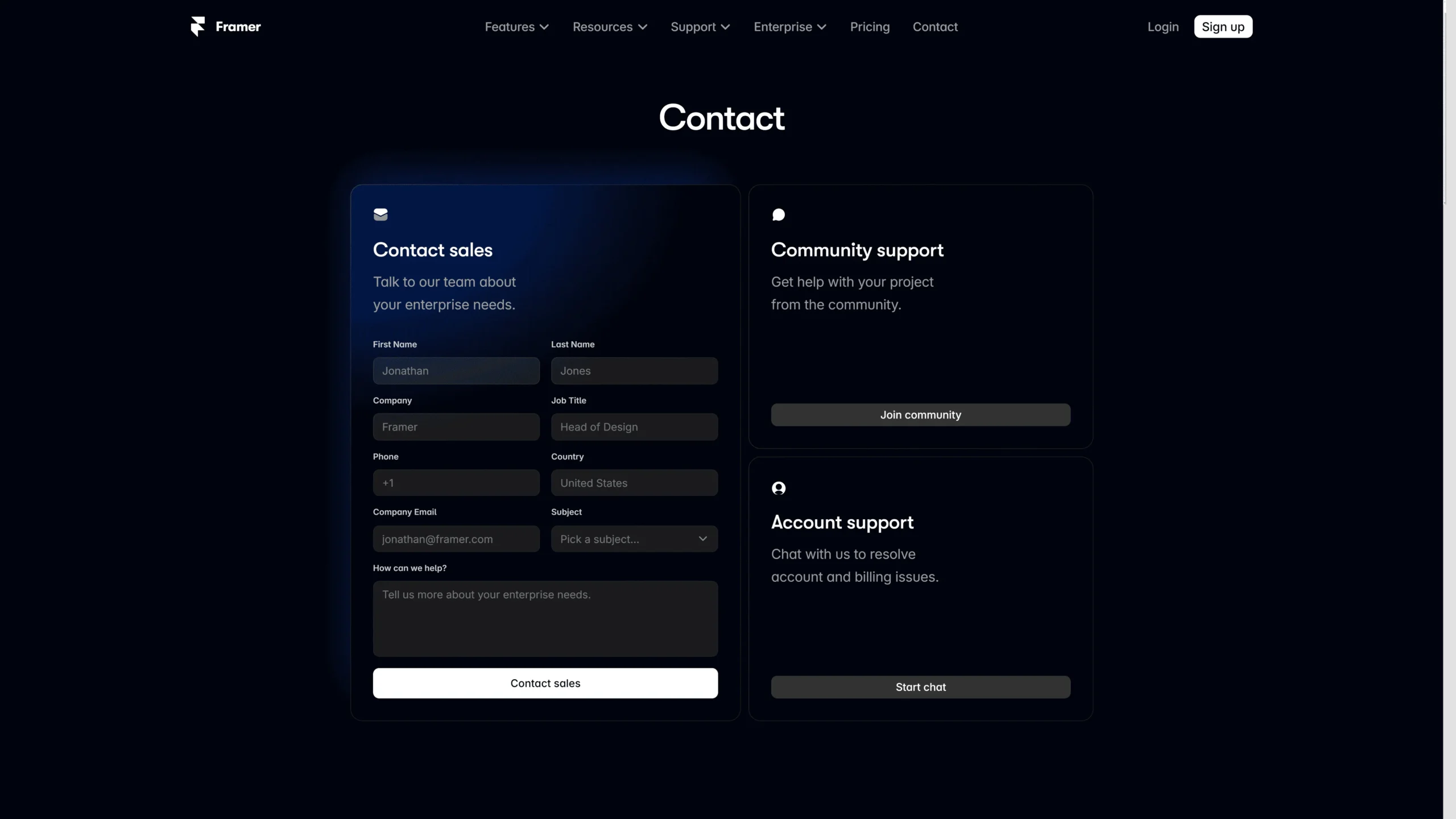 Stunning Contact Us Page UI Web Design Inspiration and Download