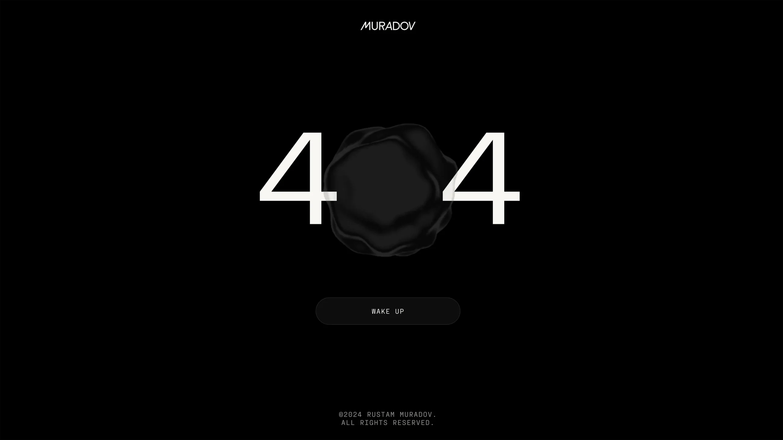 Error 404 Webpage UI Design Inspiration from Muradov | Download WebP